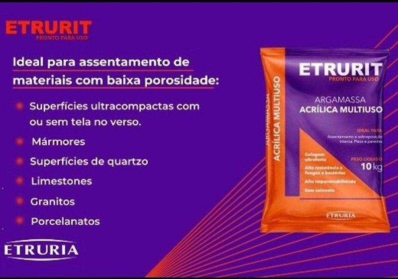 Argamassa Colante para Quartzo Etrurit Ultra Branca 10 Kg - Image 3